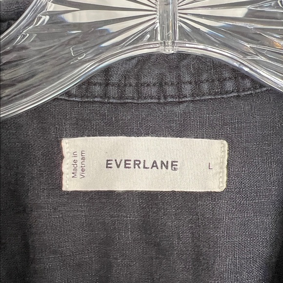 Everlane THE DAYTRIPPER DRESS IN LINEN black size large - Picture 6 of 12